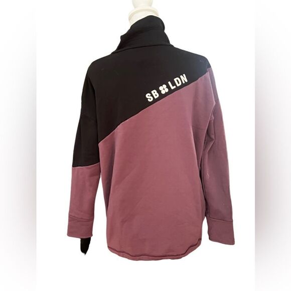 Sweaty Betty Colorblock pullover sweater zip shoulder small - Picture 3 of 6